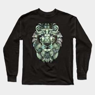 Awesome lion on a dreamcatcher Long Sleeve T-Shirt